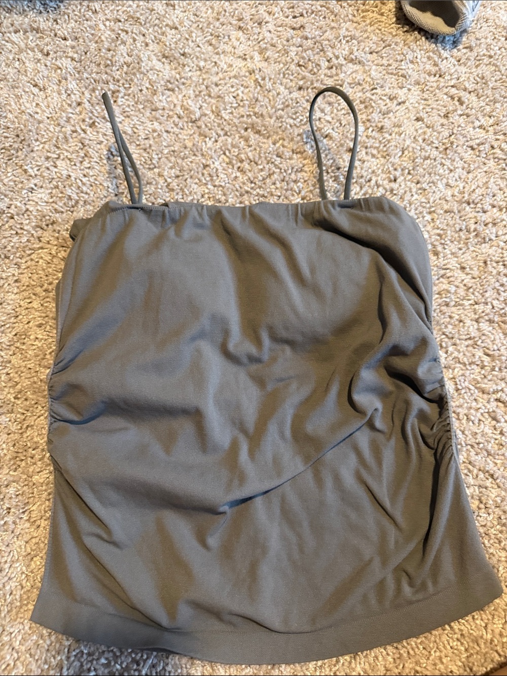 Women’s Olive Green Spaghetti Strap Top